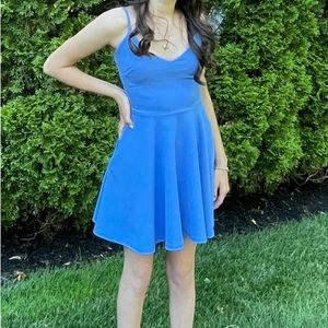 Blue Windsor formal mini dress
